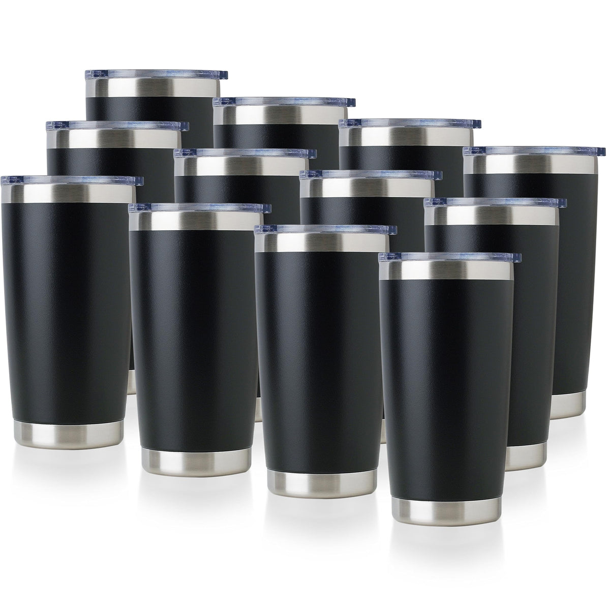 DOMICARE vaso térmico 20oz con tapa mantiene bebidas calientes o frías, ideal para viajes