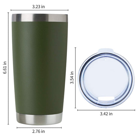 DOMICARE vaso termico 20oz, diseño cómodo para coche y mano.