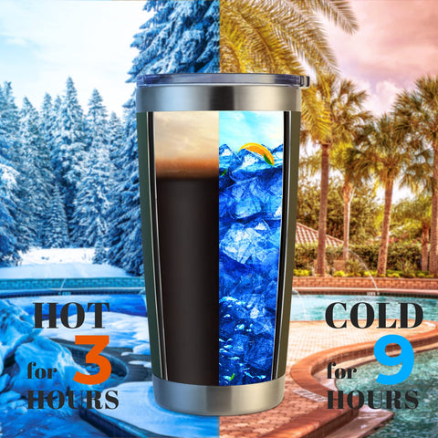 DOMICARE vaso termico 20oz, interior de acero y doble pared.