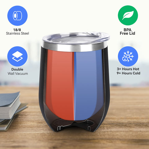 Vaso térmico DOMICARE de doble pared, mantiene caliente o frío durante salidas.