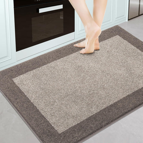 Alfombra DOMUSTEX para cocina lavable 32x48, suave y fácil de limpiar ante derrames.