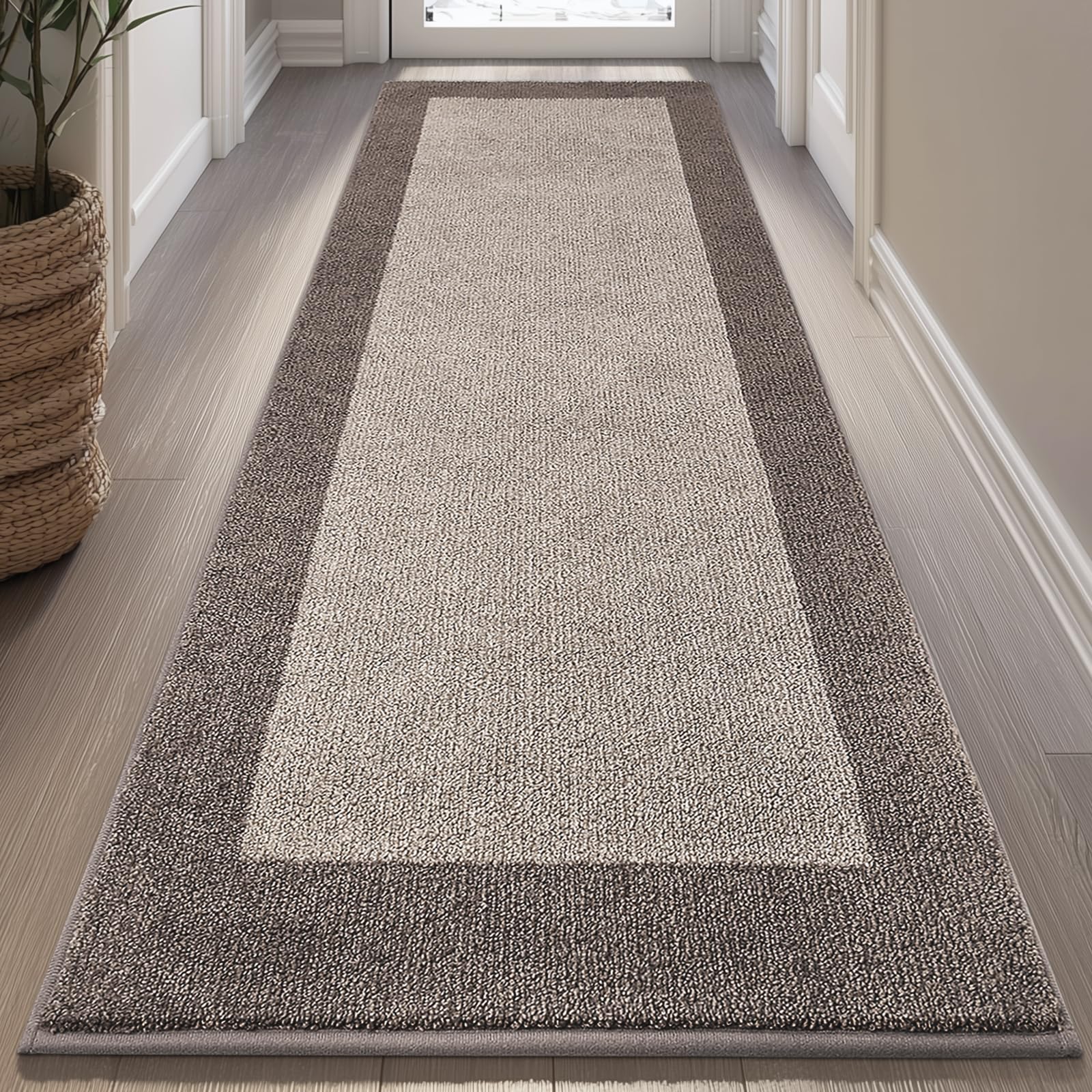 DOMUSTEX alfombra cocina lavable a máquina 32x72 pulgadas, suave y duradera.