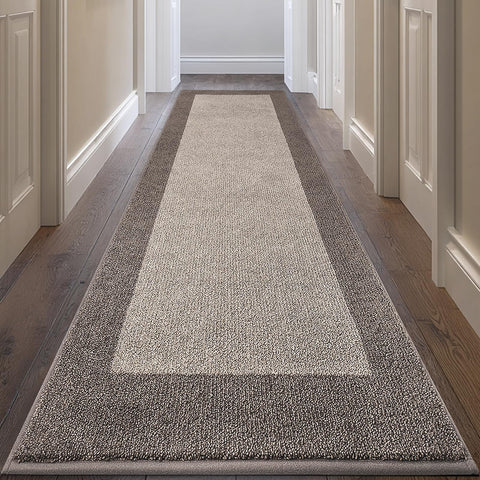 DOMUSTEX alfombra pasillo 32x96, suave y resistente para cocina y pasillos.