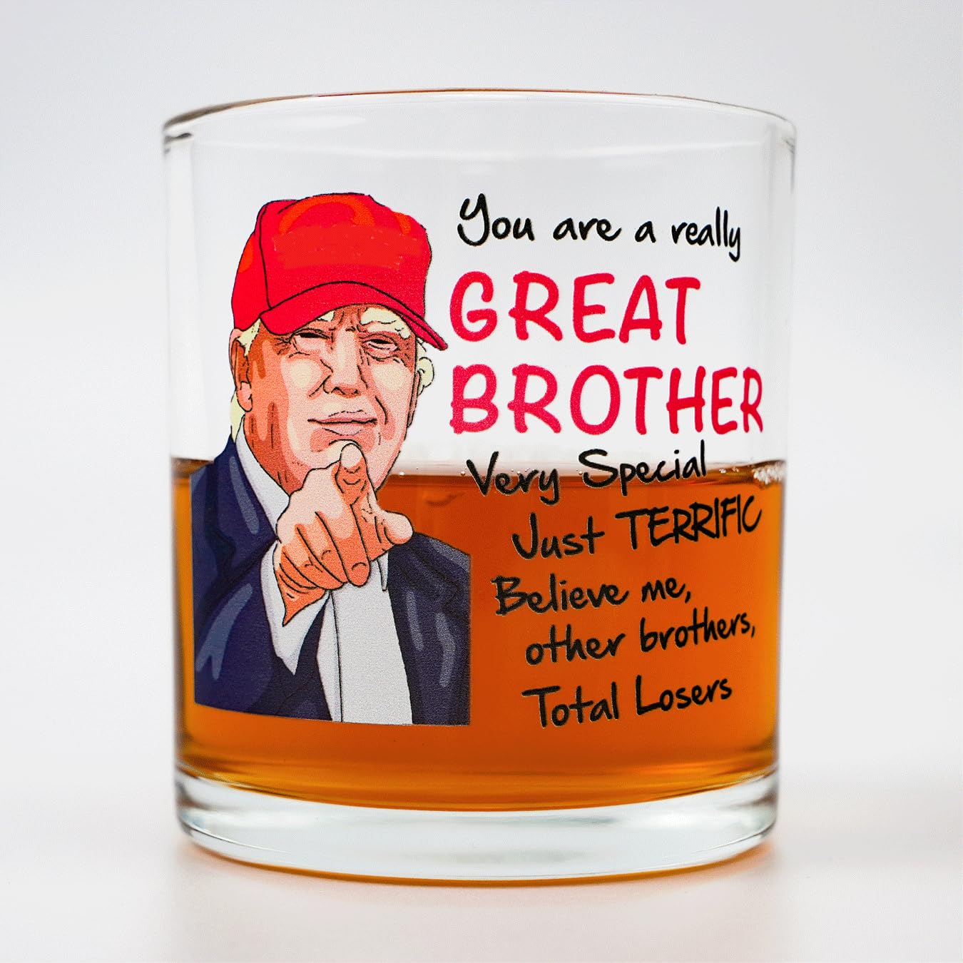 Donavibe Brother Rock Glass vaso whisky, ideal para celebraciones entre hermanos