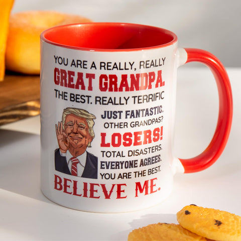 Taza Donavibe para abuelo: regalo del Día del Padre, perfecto para desayunos.