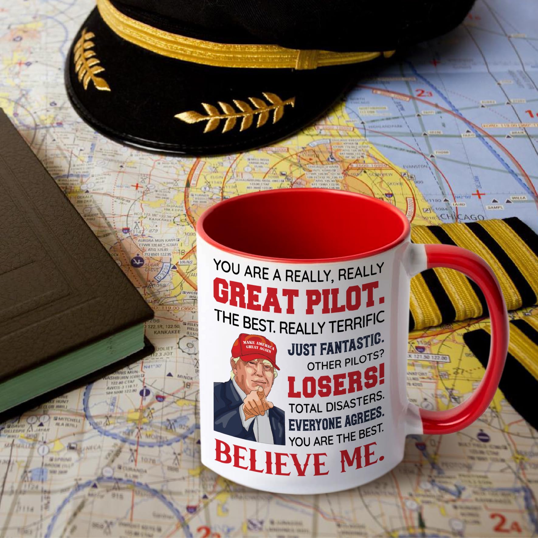 Taza piloto Donavibe 11oz, regalo ideal para pilotos.
