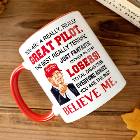 Taza piloto Donavibe 11oz para uso diario y café.