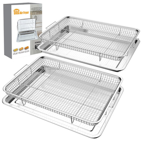 Cesta Donguli para horno freidora de aire grande, cocina más comida a la vez.