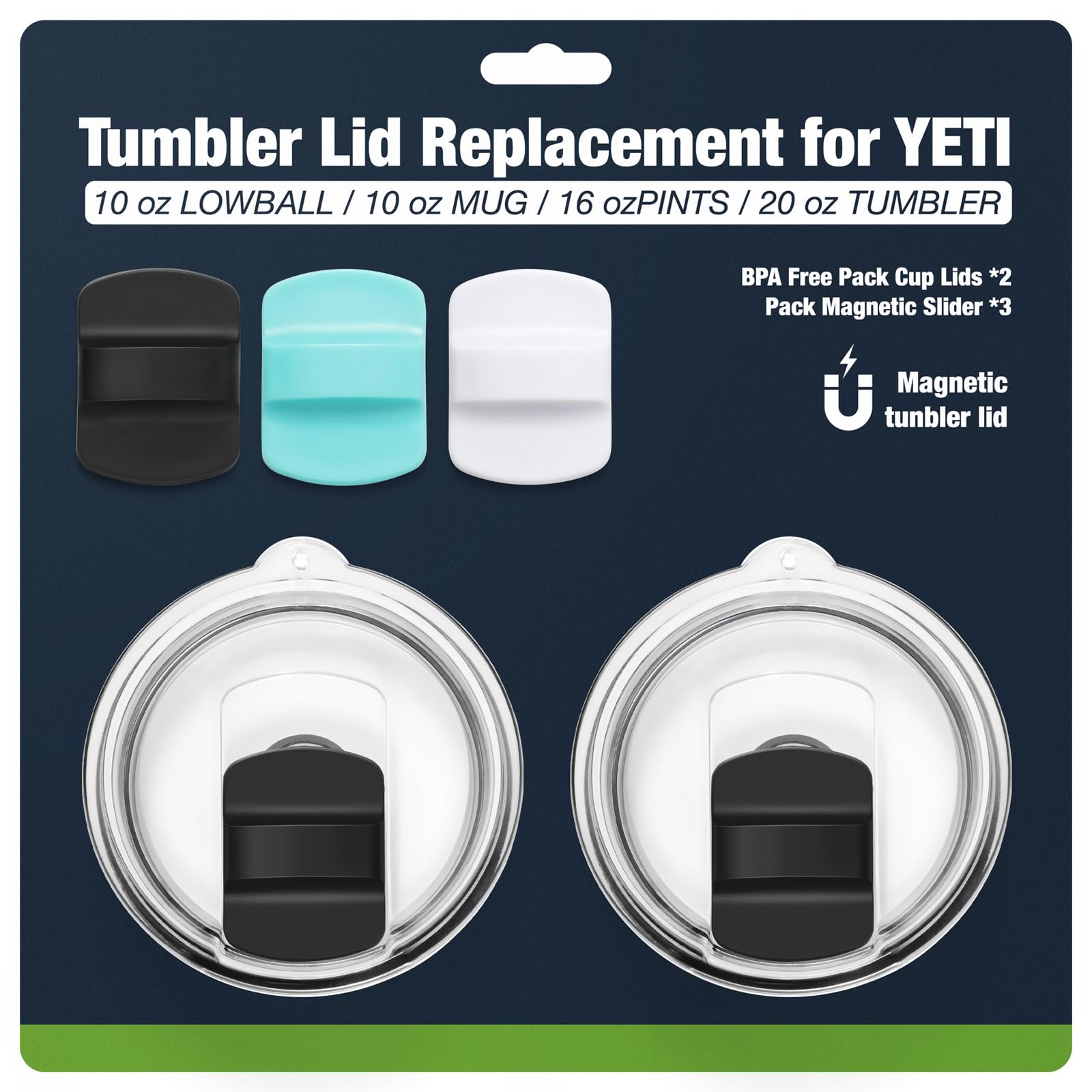 Tapas imantadas Donkiyana para YETI 20oz, mantiene la temperatura de tu bebida.