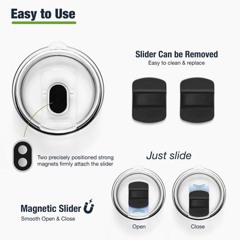 Donkiyana tapa magnética para YETI 16/20 oz Tumbler, sellado resistente