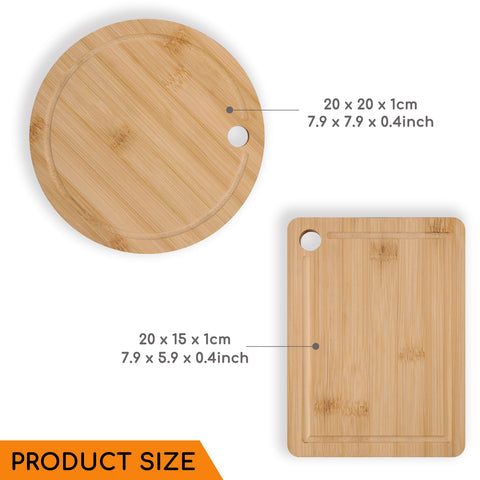 Donxote tabla corte mini rectangular con canal de jugos, ideal para cocinas compactas.