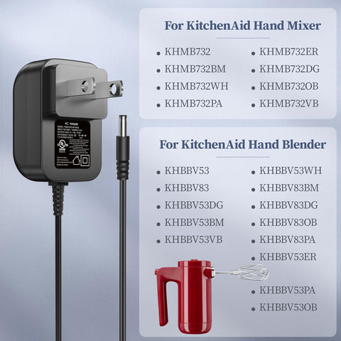 Adaptador de corriente DONYOIE para KitchenAid, carga mundial 100-240V.