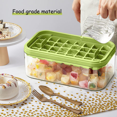 DoOnly sistema de hielo verde con tapa para almacenamiento ordenado.