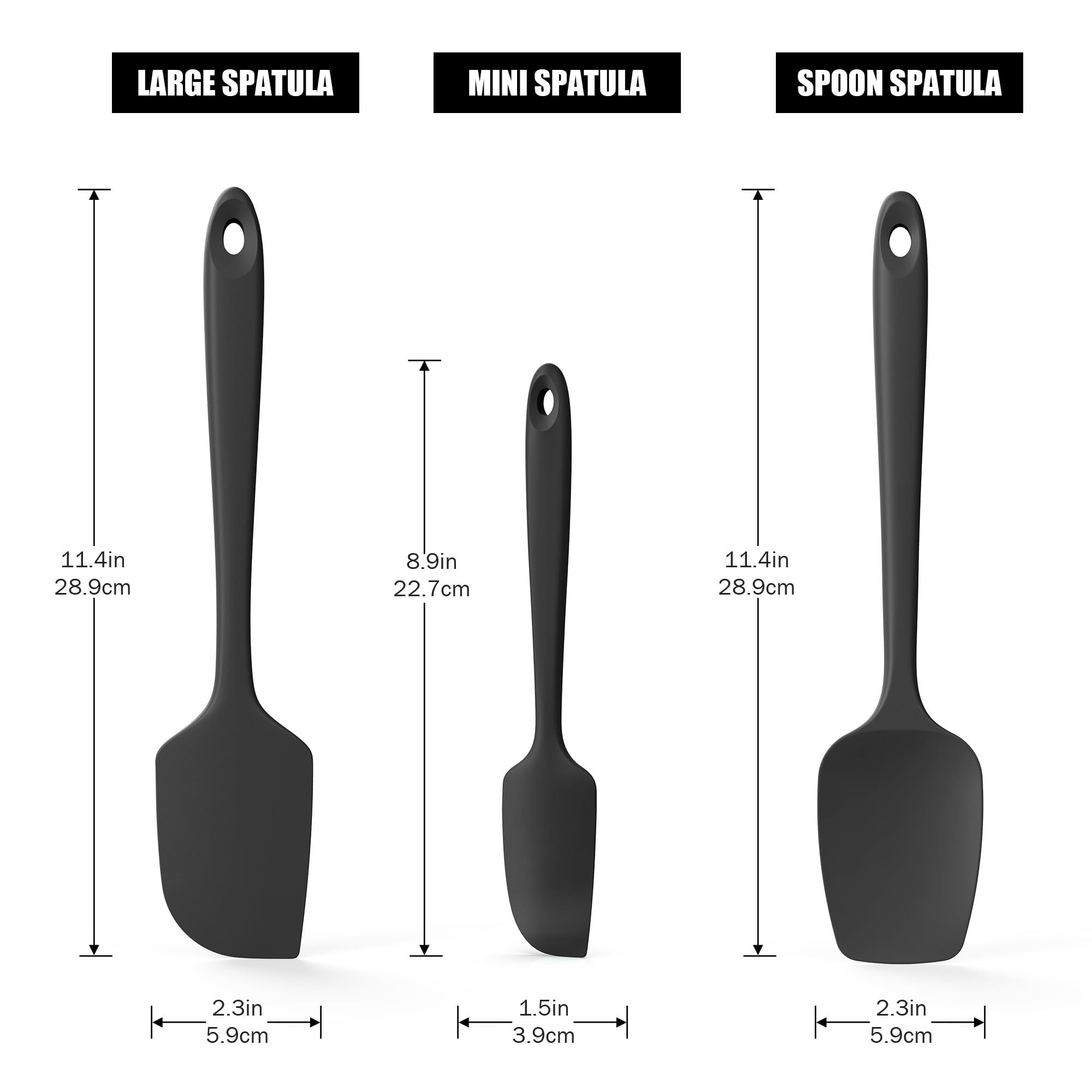 Doosu espátula silicona borde flexible; llega a esquinas y raspa sin desperdicio.