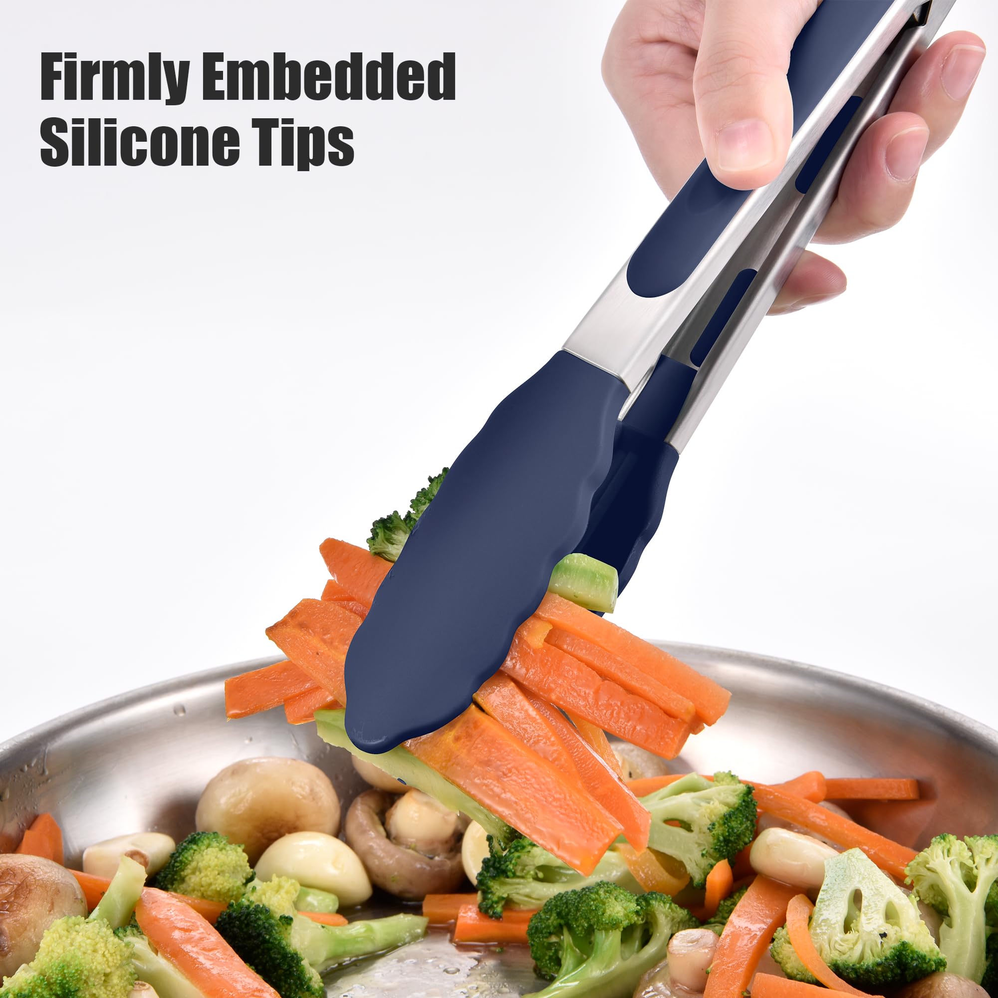 Doosu tenazas ideales para voltear carnes y verduras sin esfuerzo.