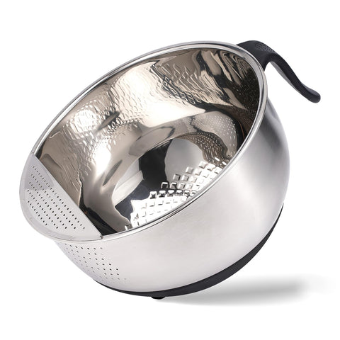 DOPMEP cuenco lavadero arroz acero inoxidable con malla fina para escurrir