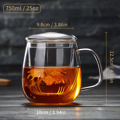 Ventana de infusión Dopudo: observa el color y aroma del té.