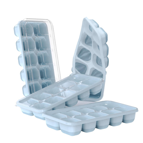 DOQAUS hielera de silicona con 4 cubos apilables para bebidas frías.