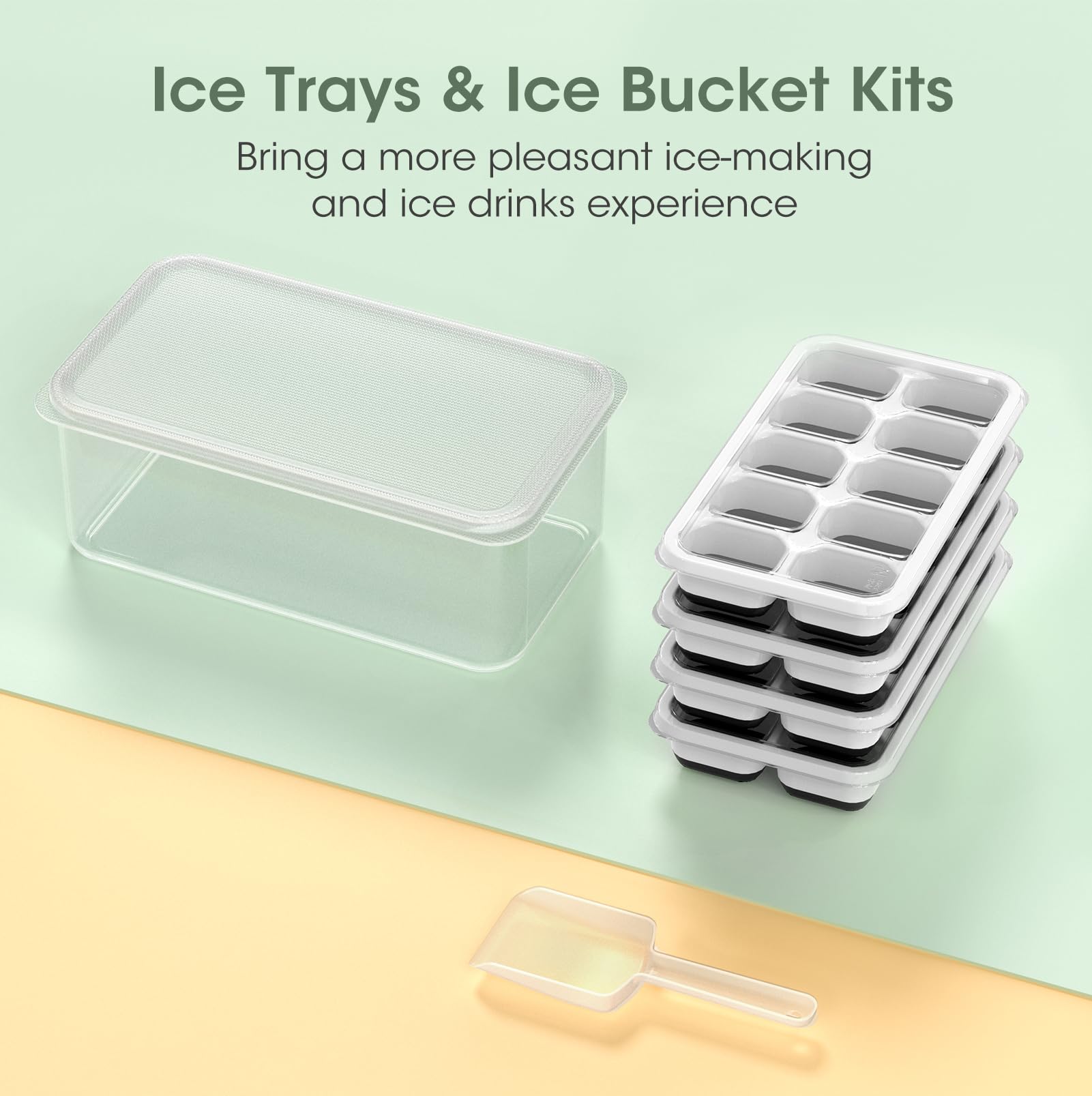 DOQAUS cuchara-servir-hielo ofrece servicio cómodo sin derrames.