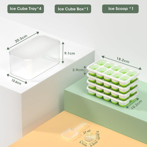 DOQAUS: material libre de BPA resiste olores para hielo puro