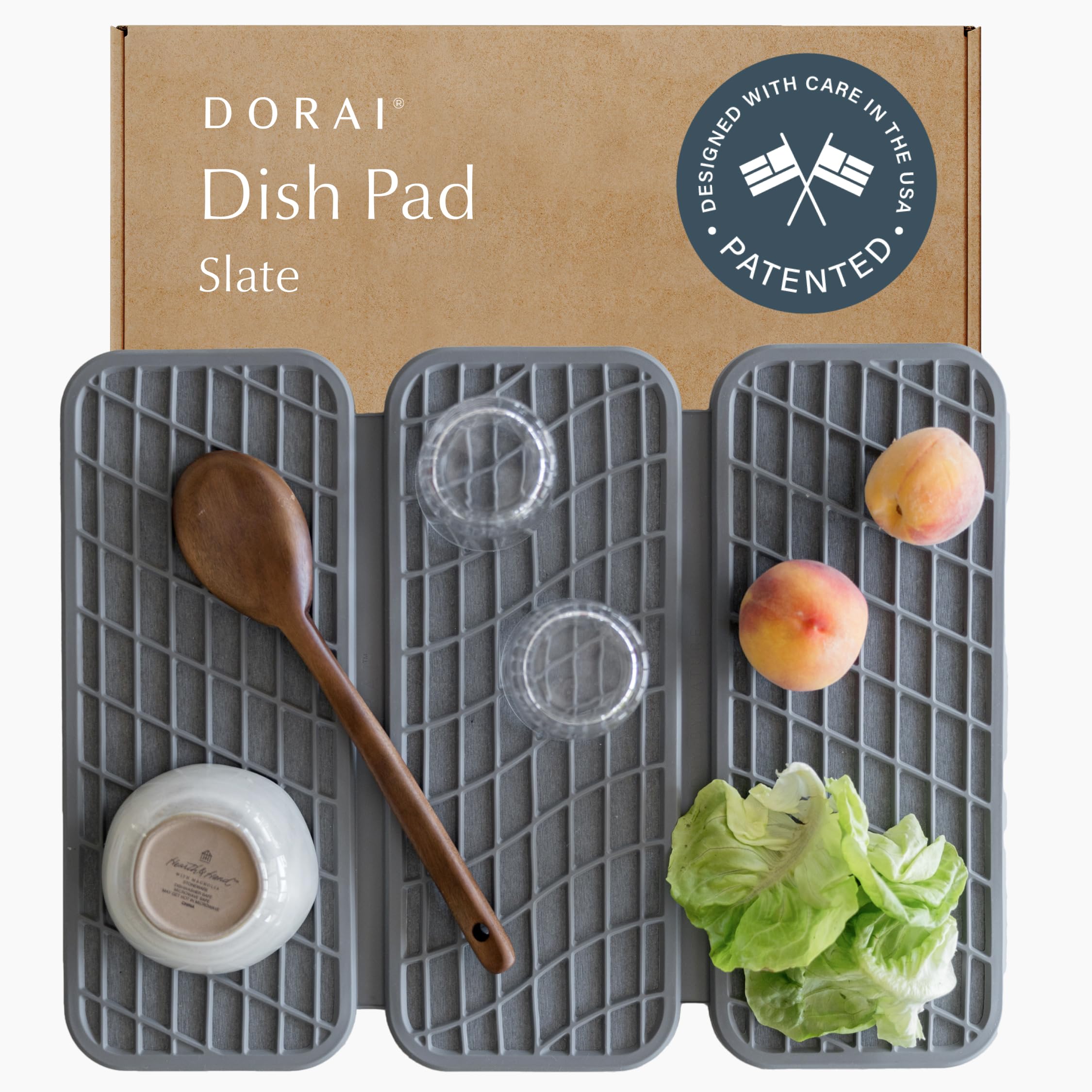 Dorai alfombra de diatomita para secado instantáneo de platos.