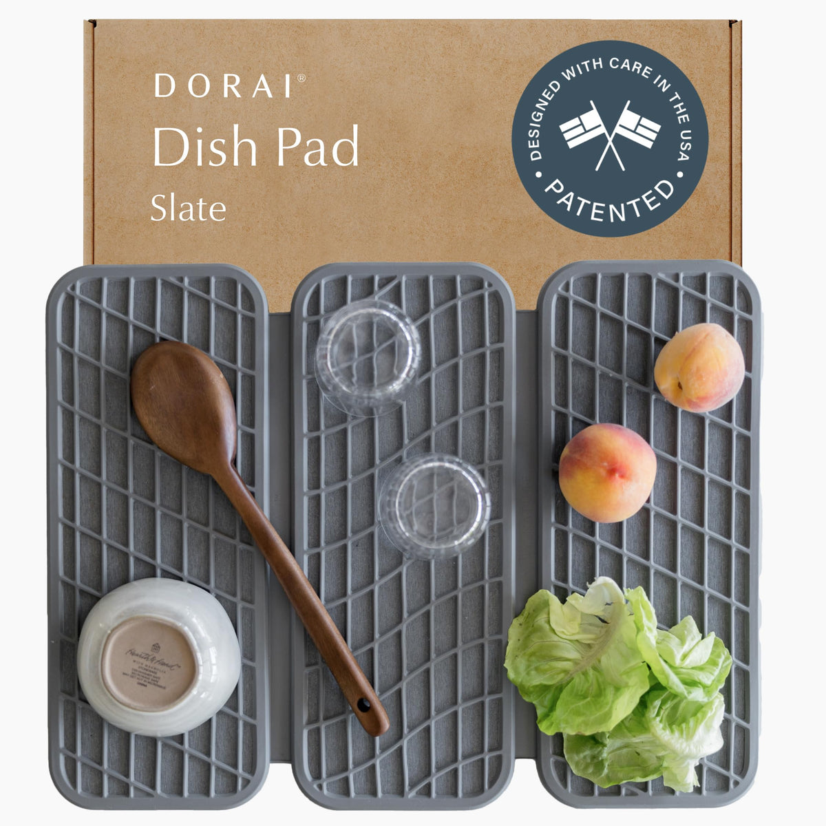 Dorai alfombra de diatomita para secado instantáneo de platos.