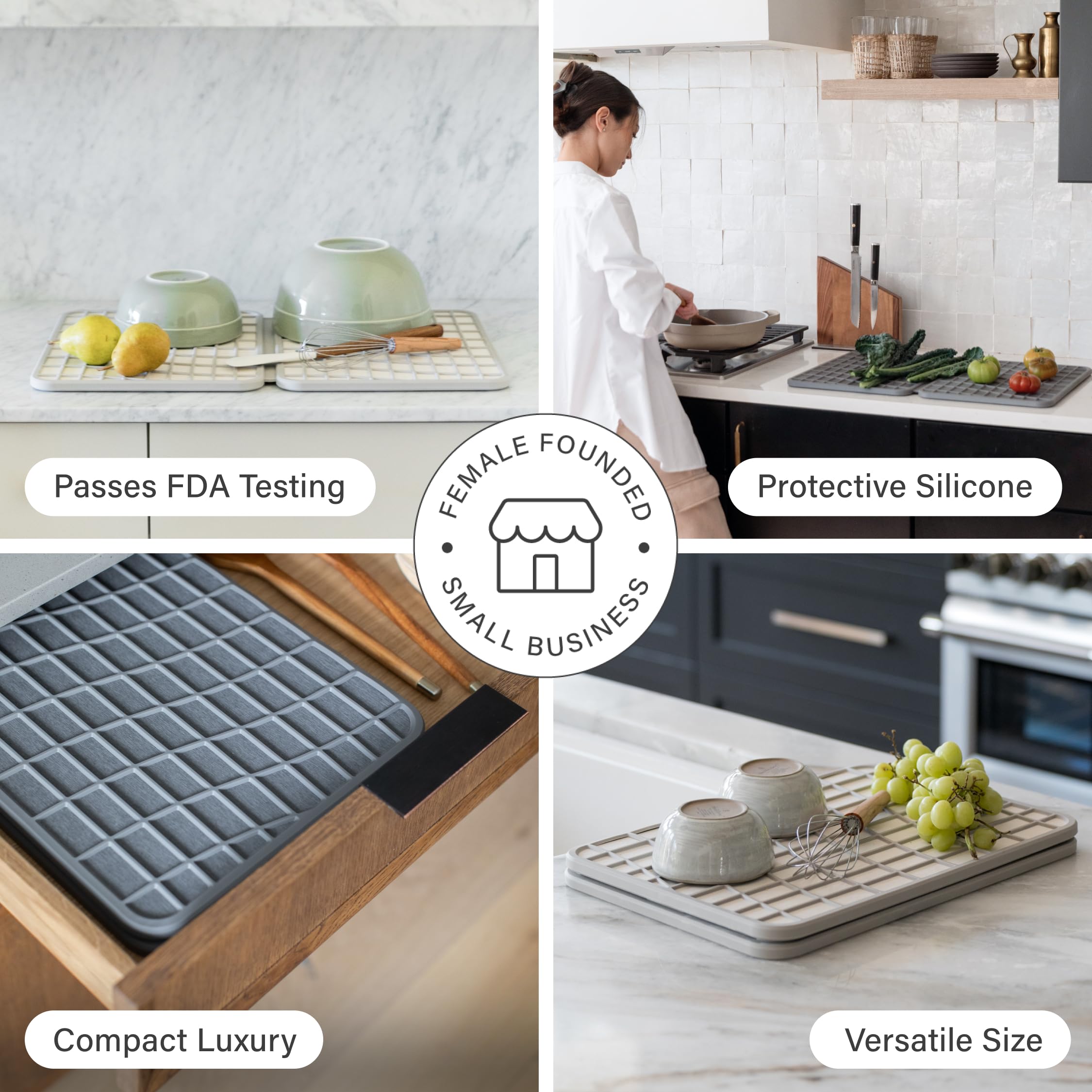 Dorai diseño compacto para cocina, ahorra espacio mientras seca los platos.