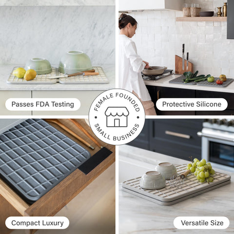 Dorai diseño compacto para cocina, ahorra espacio mientras seca los platos.