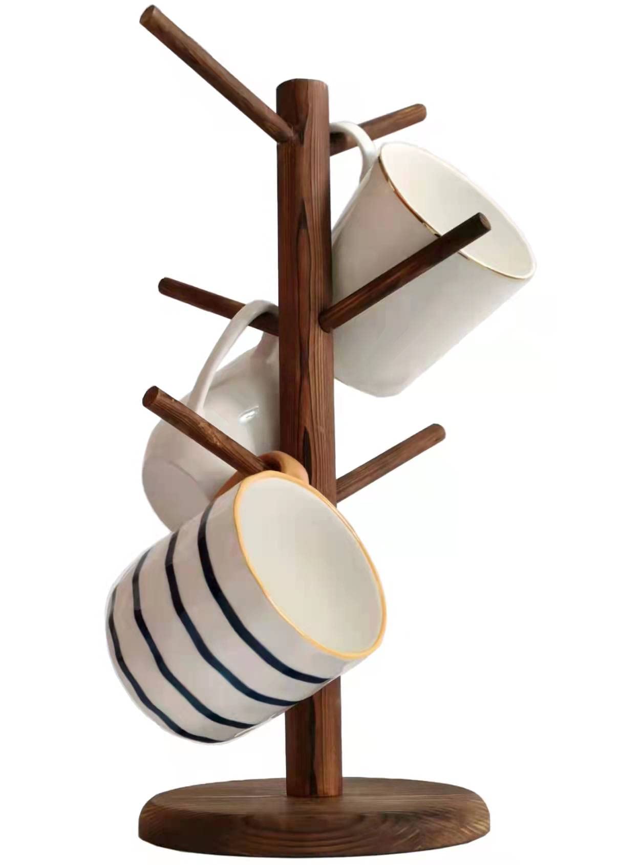 Dorhors arbol gancho tazas de madera para organización rápida y elegante.