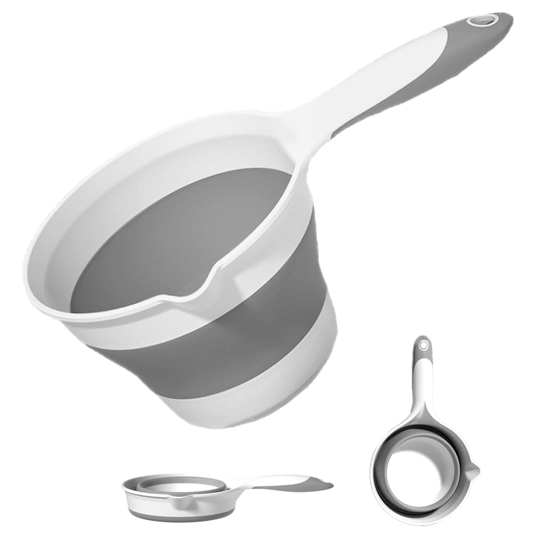 Cucharón plegable de DoroSun en plástico compacto para ahorrar espacio.
