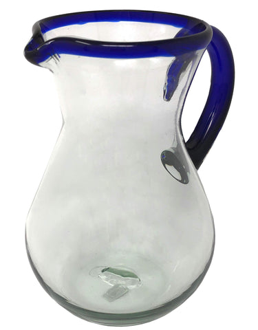 Dos Sueños jarra-cristal-mexicana-manual para servir bebidas con estilo artesanal.
