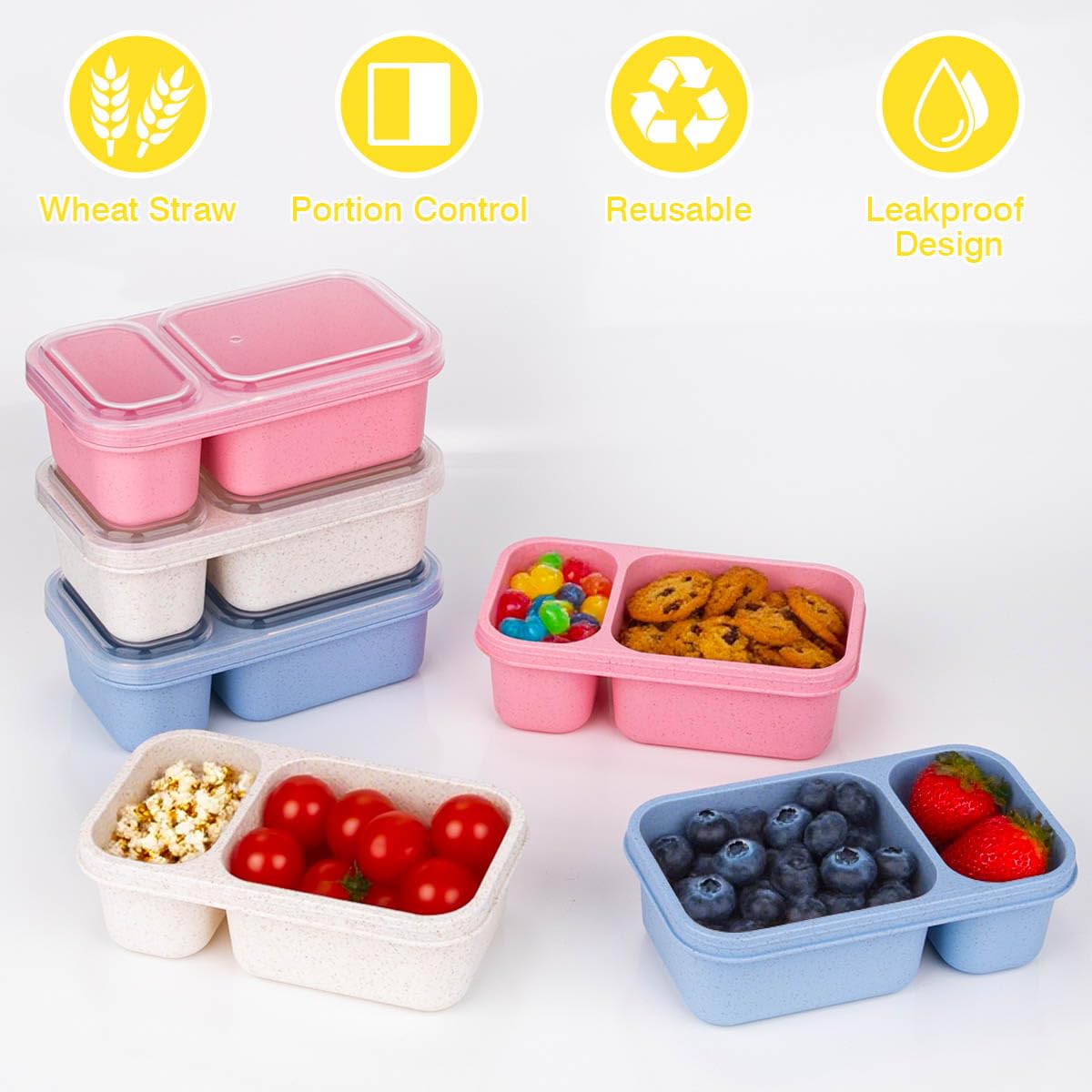 DOSEWART contenedor-apto-microondas-congelador-lavavajillas, versatilidad en la cocina