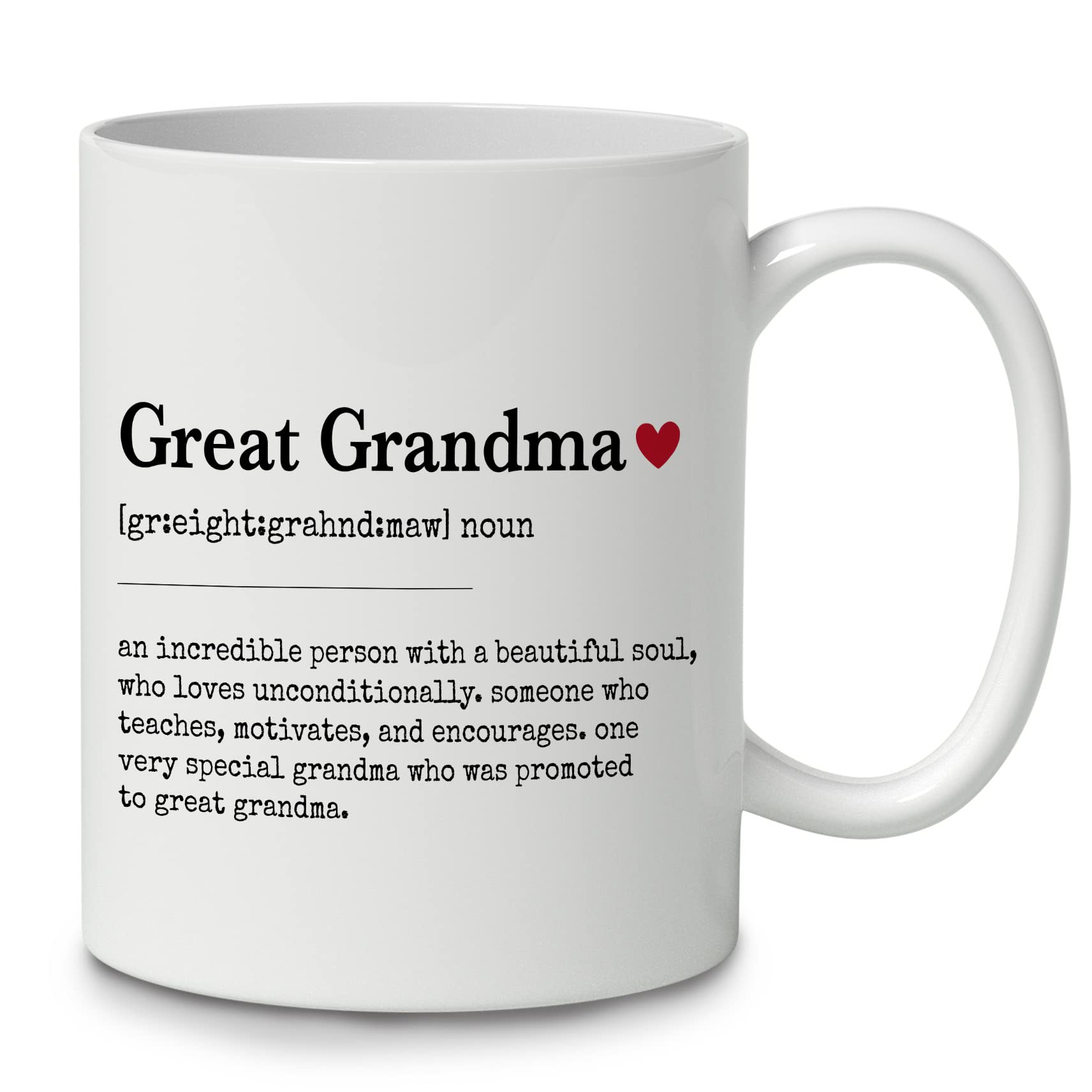 Taza DOTAIN abuelita con definición frontal, ideal regalo divertido para abuelas.