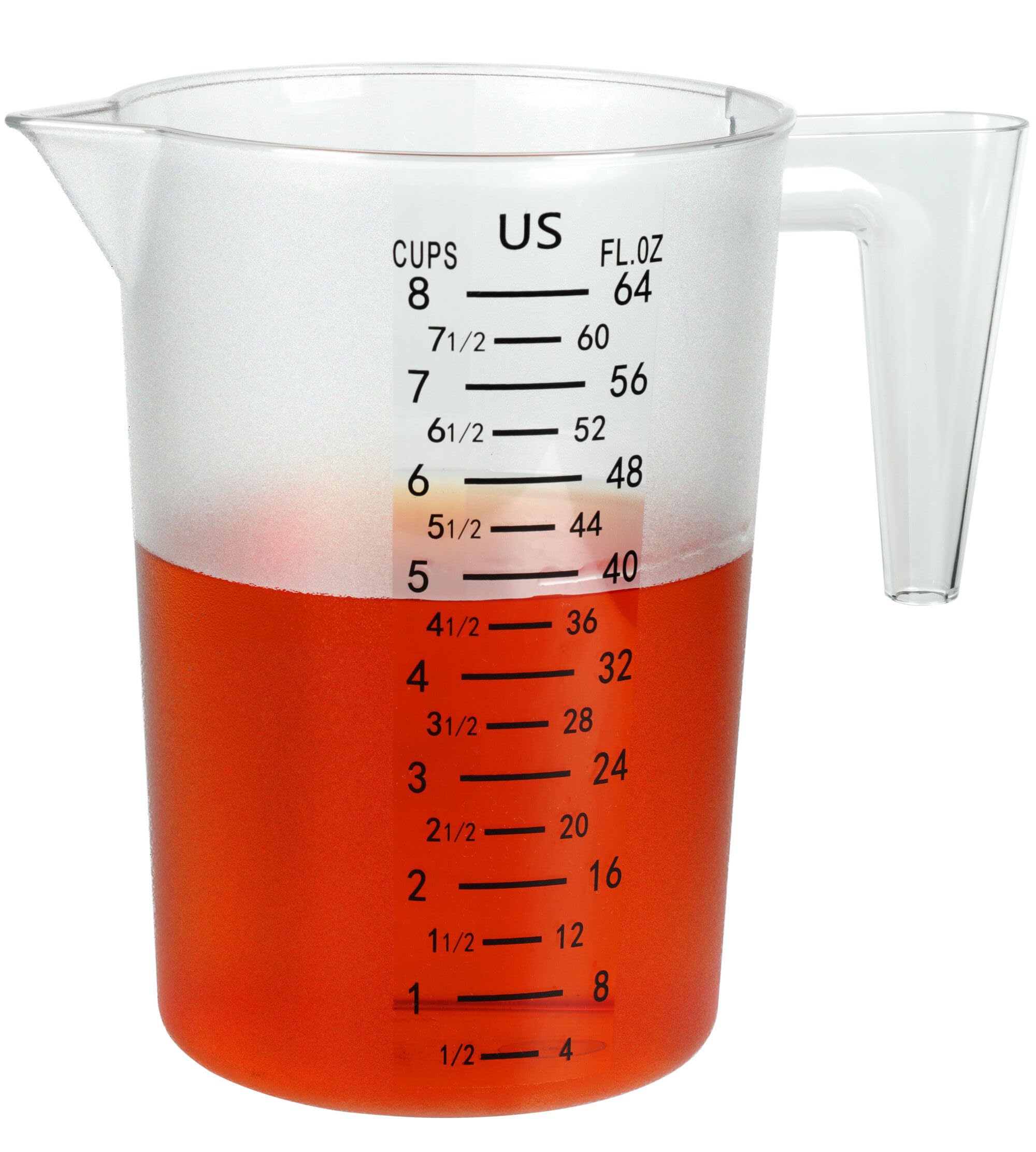 DOTINGHUX tazas de medición 8 tazas claras para lectura precisa