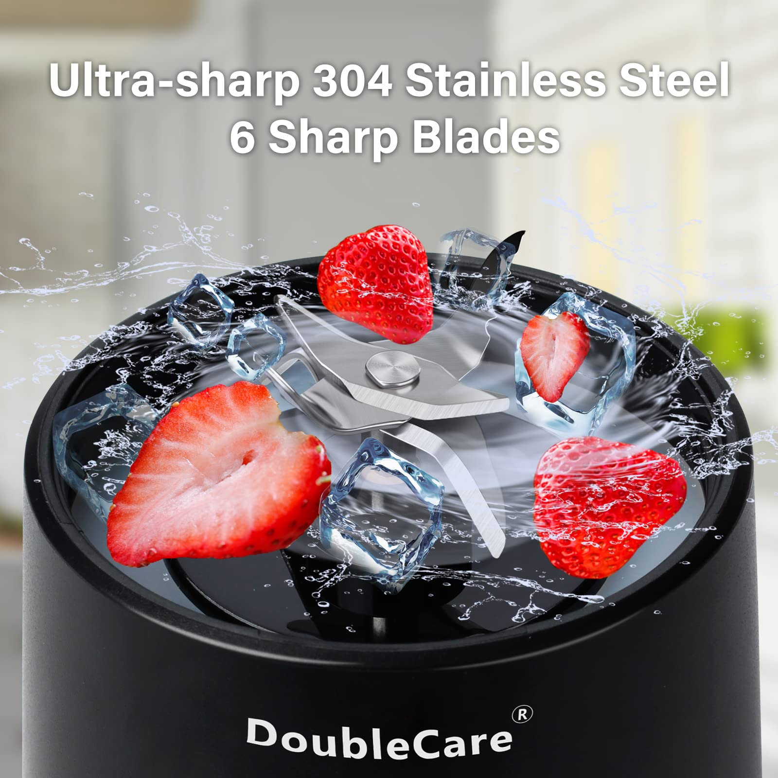Licuadora DoubleCare con taza medidora para porciones