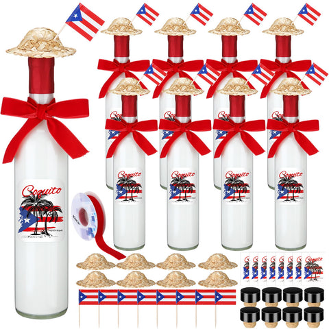 Botellas DoubleFill coquito 500 ml para Navidad, listas para servir