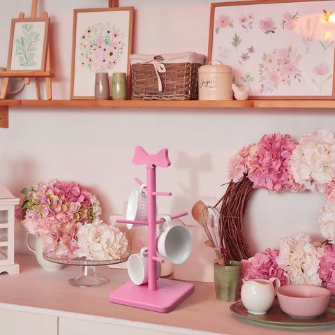 Madera durable con acabado suave protege tus tazas y añade elegancia.