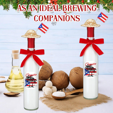 Stickers navideños DoubleFill con temática Puerto Rico para decoración festiva
