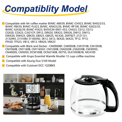 Doufuhua jarra de borosilicato resistente para cafetera.