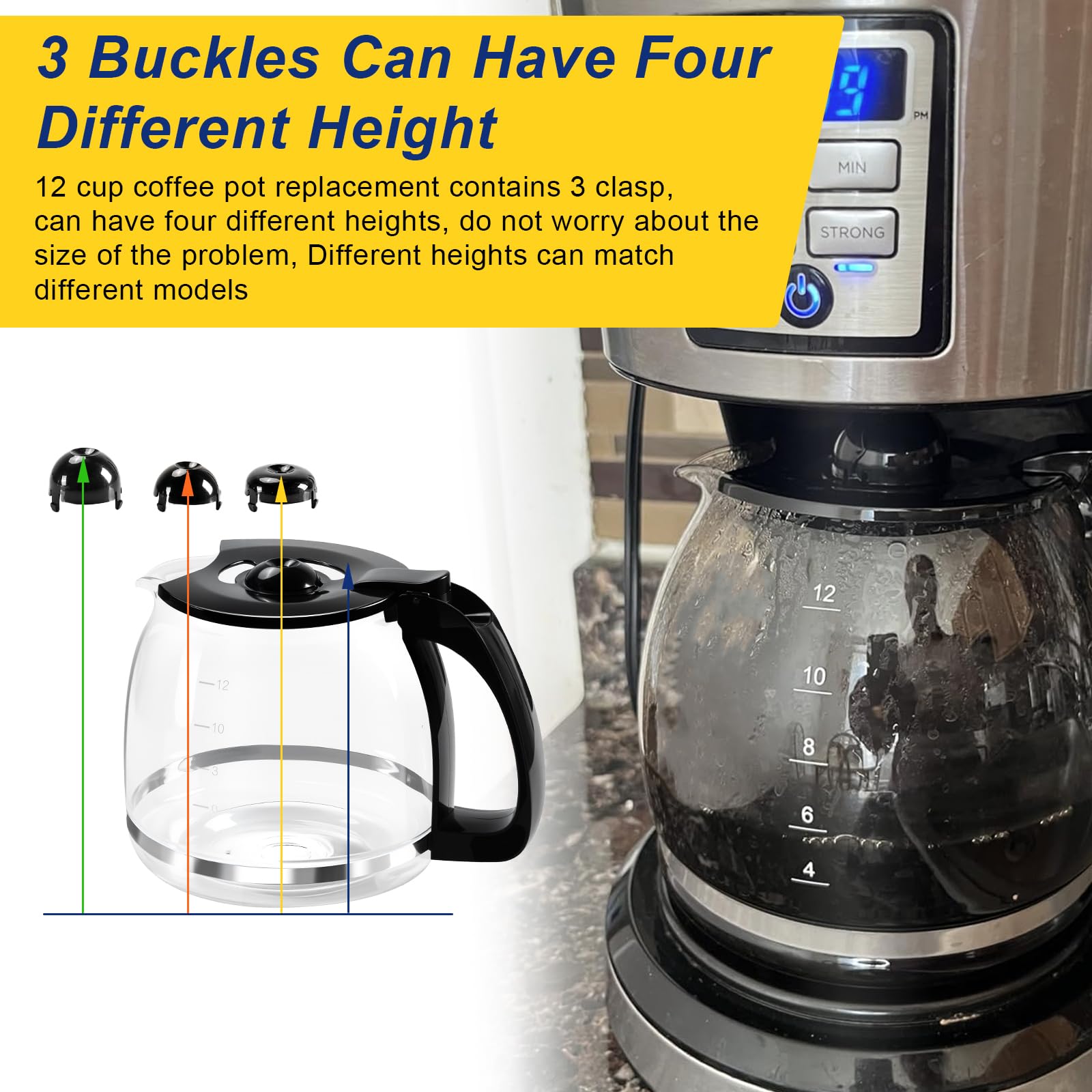 Doufuhua compatible con Black & Decker 12 tazas.