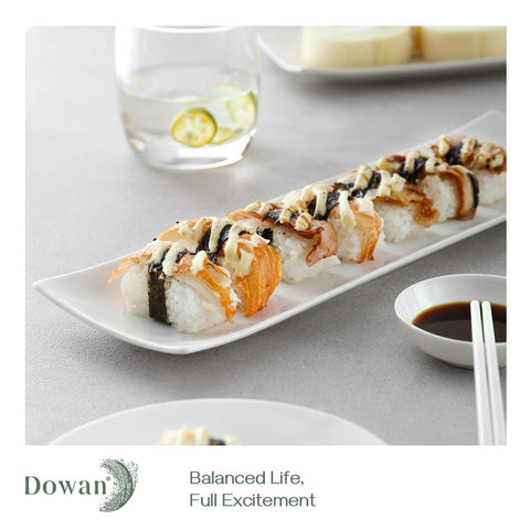 Dowan bandeja cracker blanca, perfecta para tablas de quesos