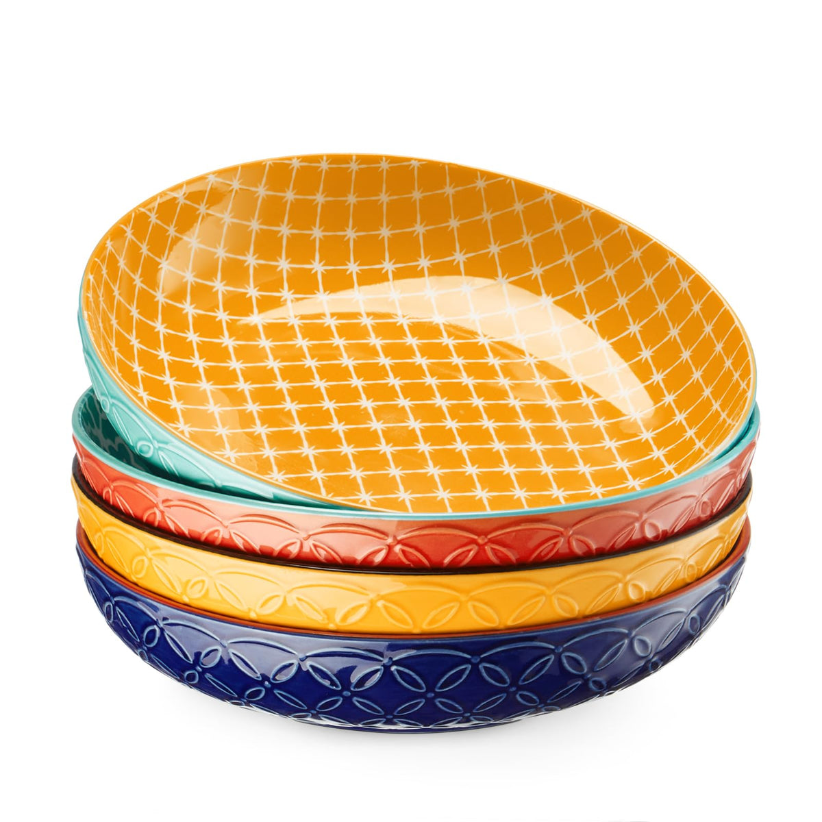 DOWAN cuencos grandes de porcelana para pasta listos para servir.