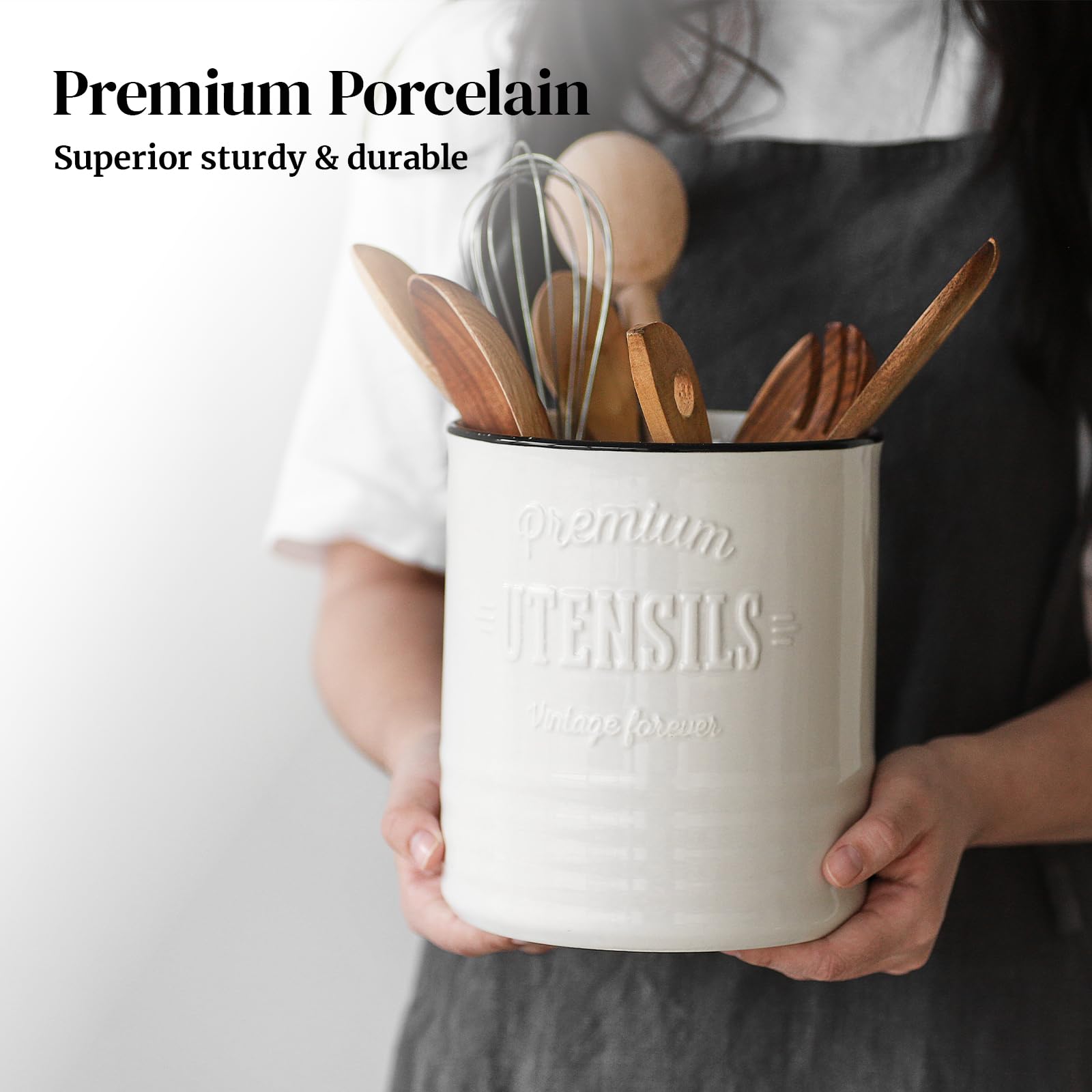 Cerámica pesada de DOWAN ofrece estabilidad y evita vuelcos en la cocina.