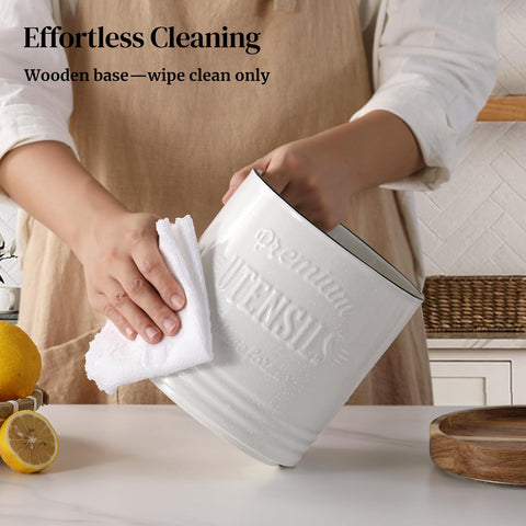 Enfriador de vino cerámico blanco de DOWAN para mesa elegante