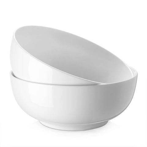 DOWAN ensaladera grande blanca para ensaladas y porciones generosas.