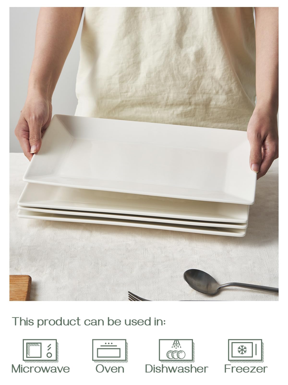 Limpieza fácil y almacenamiento ordenado con bandejas rectangulares DOWAN.