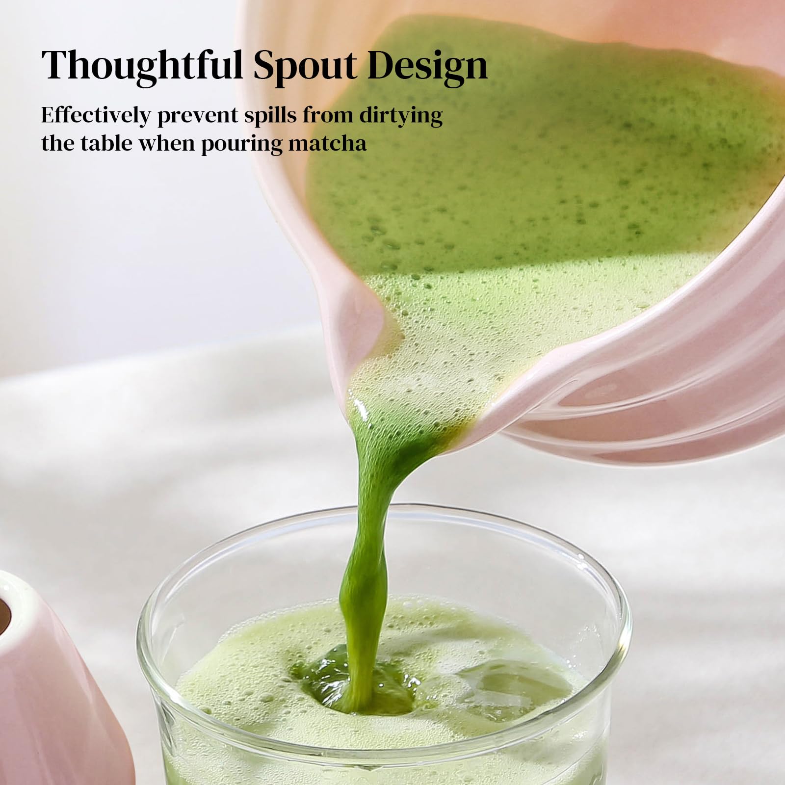 Dowan Matcha soporte para batidor, organización práctica en la mesa de té.