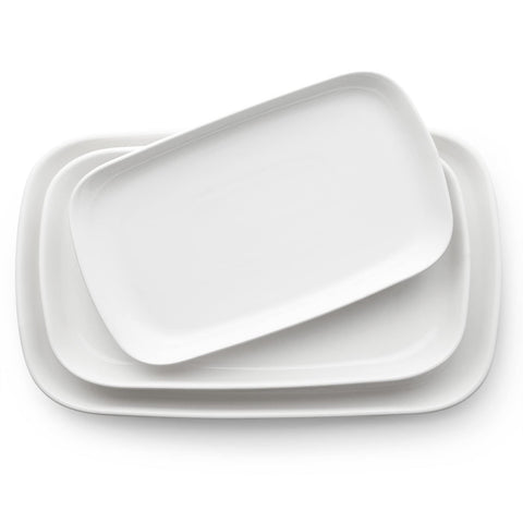 Dowan platos rectangulares 16x9 para servir con estilo en eventos y cenas.