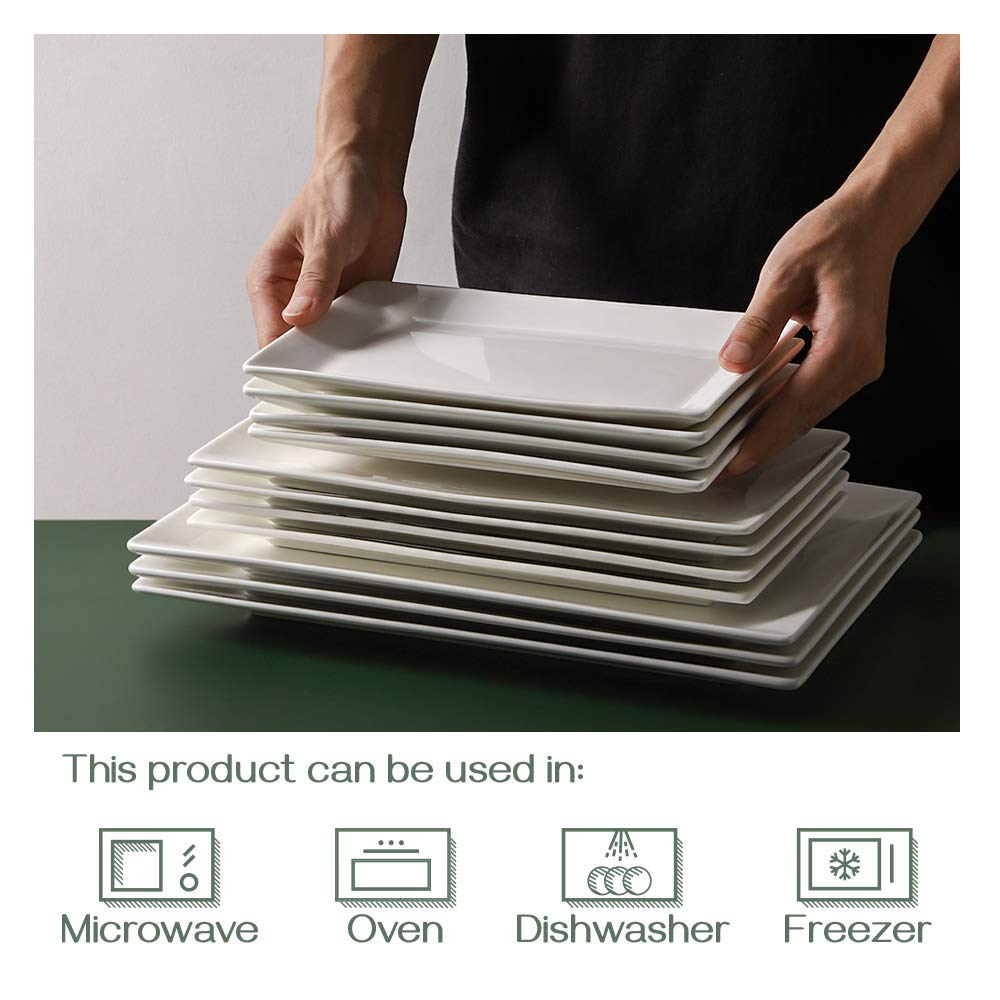 Dowan plato rectangular para fiestas y eventos con presentación cuidada