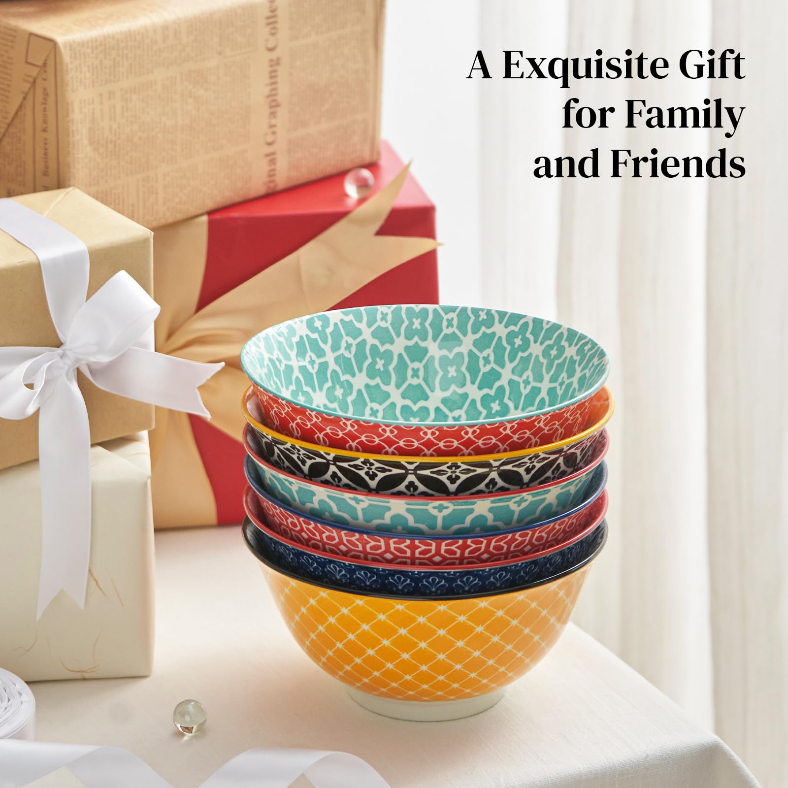 Dowan regalo ideal tazones ceramica colores vibrantes.